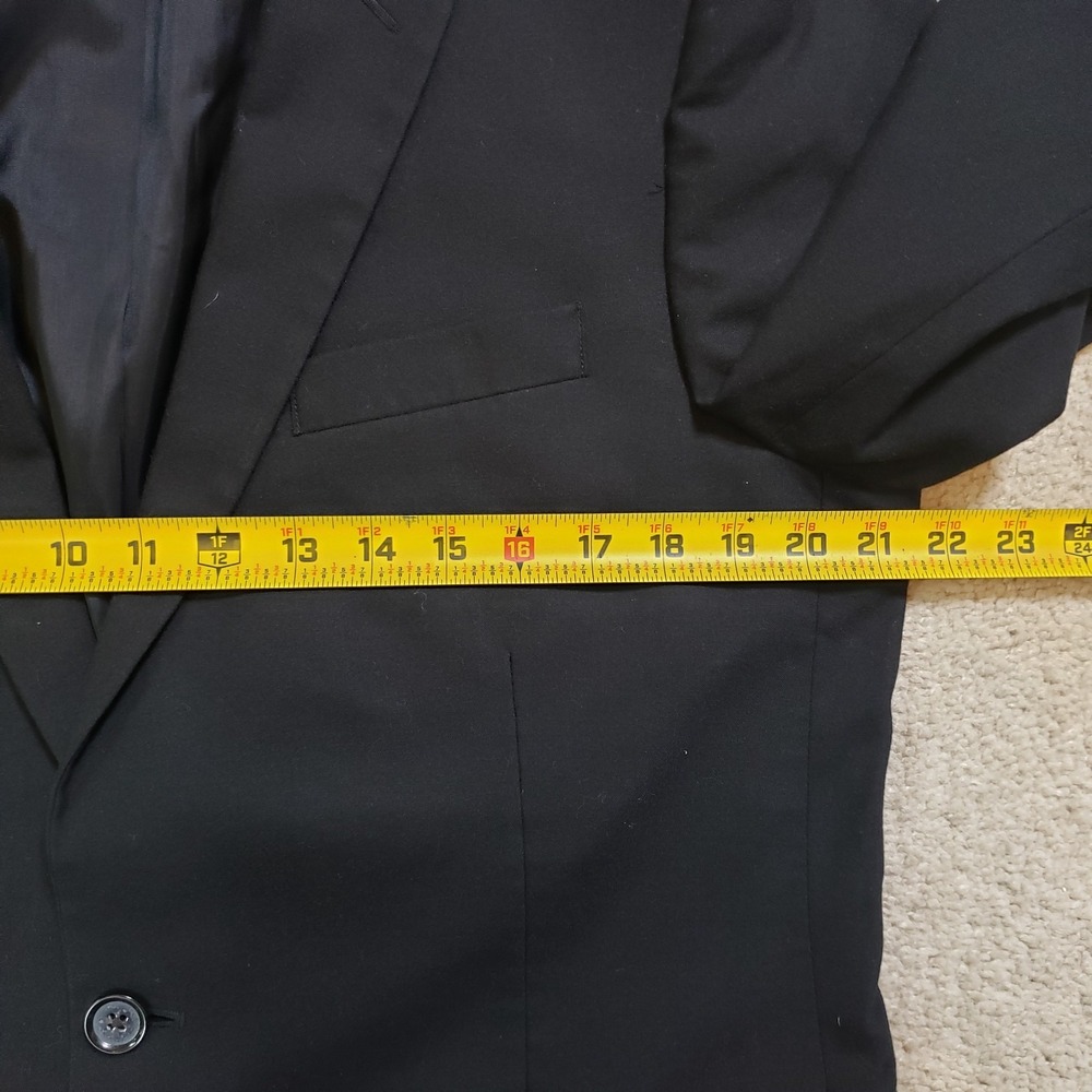 J. Crew Mens Thompson Blazer Black 42R Wool Stretch Jacket Sport Coat Preppy - Picture 9 of 14
